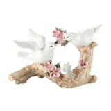 Maxbell Cute Bird Sculpture Crafts Display Ceramic for Wedding Office Living Room