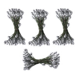Max 200pcs Artificial Double Head Berries DIY Craft Silver