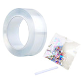 Maxbell bubble Balloons Blowing Tape Adhesive Mounting Tape Sensory Toy Clear 5cm Wide 3m Long
