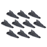 Max Maxb 10 Pieces Car Roof Decoration Air Vortex Generator Shark Fins Carbon Pattern