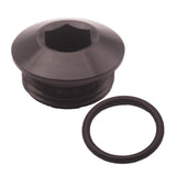 Maxbell Alloy Aluminum 12 AN 12 -AN ORB Socket Plug With O-ring Black