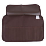 Maxbell Portable Travel Camping Picnic BBQ Fork Chopstick Cutlery Storage Bag Brown