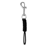 Maxbell Scuba Diving Snap Hook Single Ended Flag Clips Water Sports Paracord Lanyard Balck