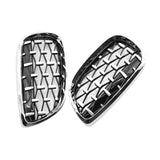 Maxbell 2 Pieces Vehicle Front Kidney Grille Grill 51137157277 for BMW E92 E93 Electroplated