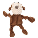Maxbell Cute Dog Toy Durable Plush Bite Resistant Toys For Aggressive Chewers Brown
