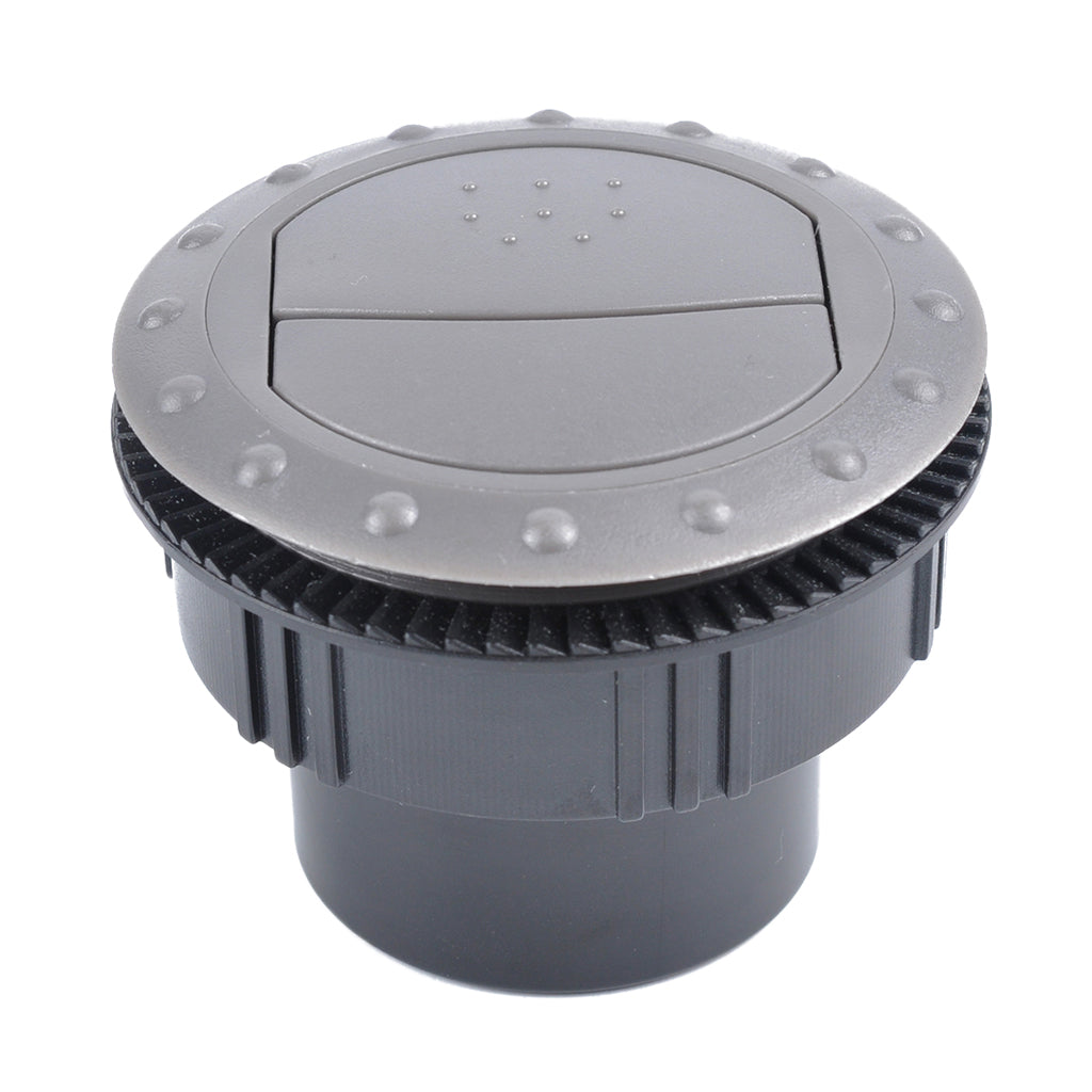 Maxbell Car Round Air Conditioning Outlet Vent ABS Front 60mm RV Air Outlet Gray