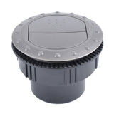 Maxbell Car Round Air Conditioning Outlet Vent ABS Front 60mm RV Air Outlet Gray