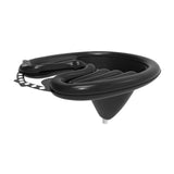 Maxbell Portable Inflatable Shampoo Basin Lightweight Hair Washing Sink for Seniors Black