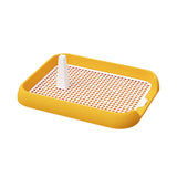 Maxbell Dog Toilet with Urinary Column Mesh Grids Indoor Pet Training Toilet Tray Yellow