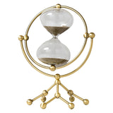 Maxbell Hourglass Clocks Sand Timer Desktop Watch for Living Room Birthday Gifts Aureate