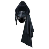 Maxbell Unisex Black Cape Cloak with Buckle Straps Halloween Garment Hooded Cape S