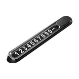 Maxbell Universal Car Parking Telephone Number Plate for Interior Accessories black