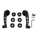 Maxbell 2x 0.39" Aluminum Car SUV Window Winder Glass Door Cranks Handles Black