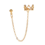 Maxbell Chain Drop Earrings Fashion Ear Studs for Women Christmas Birthday Golden
