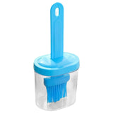 Maxbell Olive Oil Bottle with Silicone Brush Temperature Resistant for Grill Pancake Blue