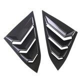 Max Maxb Pair Car Rear Window Blinds Side Tuyere Louver Cover for Honda Civic Black 2