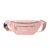 Maxbell Fashion Women Fanny Pack Waist Pack Adjustable Strap for Traveling Pink