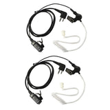 Max 2Pin PPT Covert Acoustic Tube Earpiece Headset for Motorola Two Way Radio