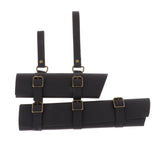 Maxbell Double Waist Scabbard Weapon Rapier PU Dagger for Cosplay Stage Adults Brown