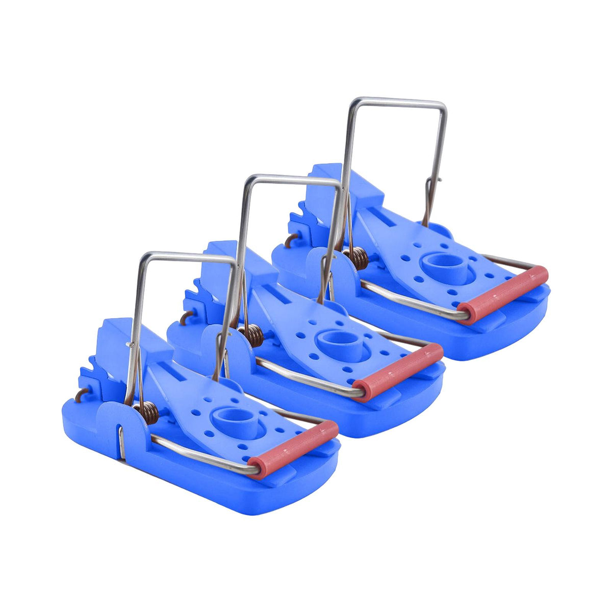 Maxbell 3 Pieces Mouse Traps Mice Traps Mouse Catcher for House Garden Outdoors Blue