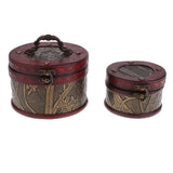Max 2PCS Vintage Wood Jewelry Box Necklace Bracelet Gift Storage Organizer Case