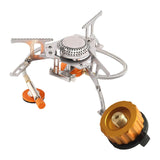 Maxbell Durable Camping Gas Stove Foldable Cooking Tool Lightweight Picnic Yellow Rough Texture