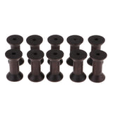 Max 10pcs Wooden Spool Empty Vintage DIY Roller Coils for Sewing Crafts Wire A