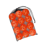 Maxbell 12 Pieces Pickleball Balls Competition Ball for Sanctioned Tournament Play Orange