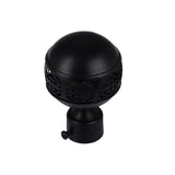 Max 1Piece Alloy Curtain Decorative Pole/Rod Finials Ends Heads 28mm Black J