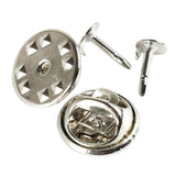 Maxbell 50 Pieces Tie Tacks Butterfly Pinch Back Pins Brooch Findings White K