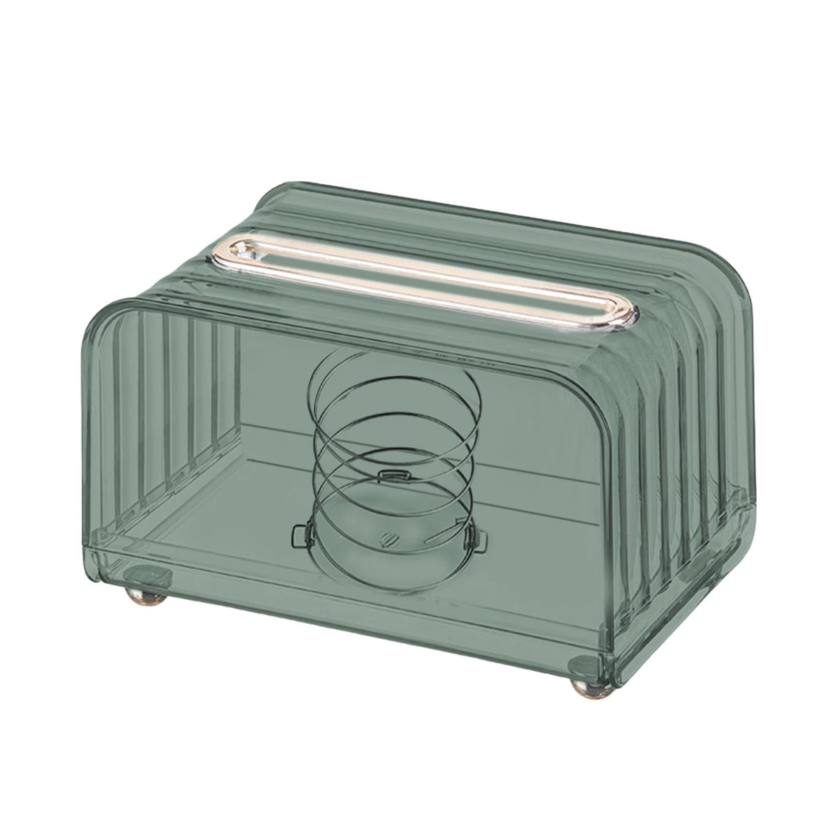 Maxbell Tissue Box Cover Rectangular Modern Tissue Storage Case for Countertop Decor Green