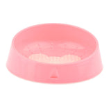 Max Pet Dog Cat Bowl Dog Tongue Cleaning Bowl Non Slip Cat Bowl Pink-Bear