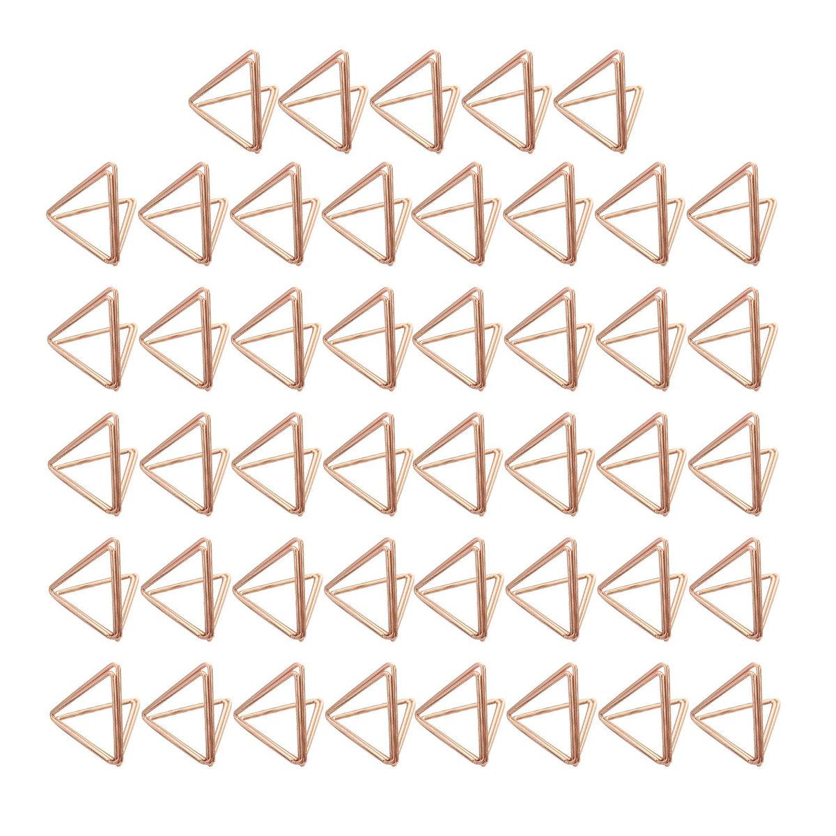 Maxbell 45 Pieces Table Card Holders Table Number Holders for Anniversary Party Rose Gold