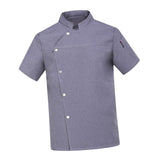 Maxbell Men Women Chef Coat Jacket Short Length Sleeve Chef Clothes Summer for Pub XL