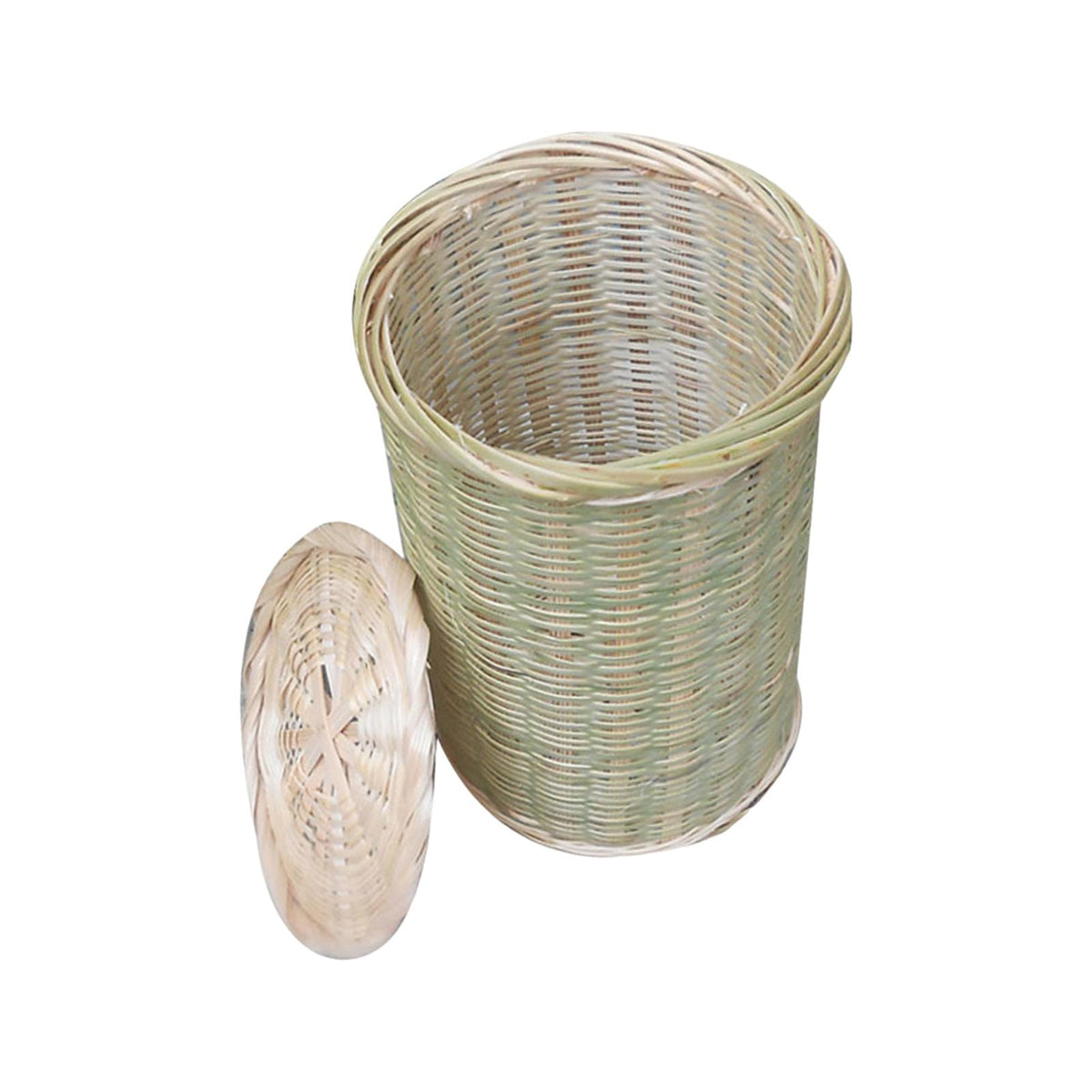Maxbell Round Basket Rustic Desktop Organizer Basket for Kitchen Bedroom Living Room S