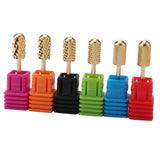 Max 6pcs Nail Drill Bits Polishing Grinding Bit for Electric Nail Drill Machine Round