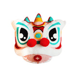 Maxbell Lion Throw Pillow Case Chinese New Year Cushion Cover for Sofa Pink 43cmx43cm