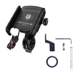 Maxbell Motorcycle Phone Holder USB 3.0 Charger Sturdy Accessories Cellphone Charger