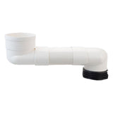 Maxbell Offset Toilet Flange Extension Drain Pipe for Plumbing Drainage Systems 25cm