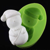 Maxbell Silicone Fondant Cake Mould - Birthday Cakes Party Decorating Tool - Cute Snowman Baby Chocolate Molds