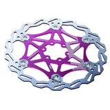 Max 160mm Bicycle Rotor MTB Road Bike Floating Brake Disc Rotors 6 Bolts Purple