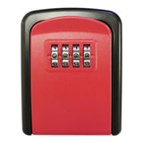 Maxbell Portable Key Storage Lock Box Combination Lock Box for House red