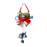 Maxbell Christmas Bell Ornaments Pendant Wind Chimes Crafts for Indoor Outdoor Style D