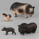 Maxbell Plastic Piggy Model Figurine Action Figure Kids Toy Gift Ornament Set of 4