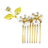 Maxbell Bride Vintage Party Rhinestone Flower Hair Comb Luxury Wife Hair Decor