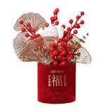 Maxbell Flower Basket Ornament Table Centerpiece Flower Arrangement for Hotel Decor style C