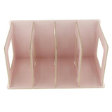 Max Multi-functional Storage CD Shelf Wooden DVD Rack Student Bookshelf Pink