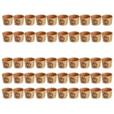 Maxbell 50Pcs Baking Cups Baking Tools Decoration for Restaurant Dessert Shop Style H
