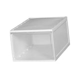 Maxbell Shoe Box Stackable Shoe Bins Display Case Shoe Container for Closet White