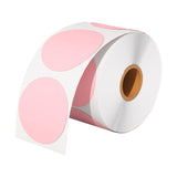 Maxbell Hermals Label Sticker Roll 5cm Adhesive Envelope Seal for Kitchen Wedding pink